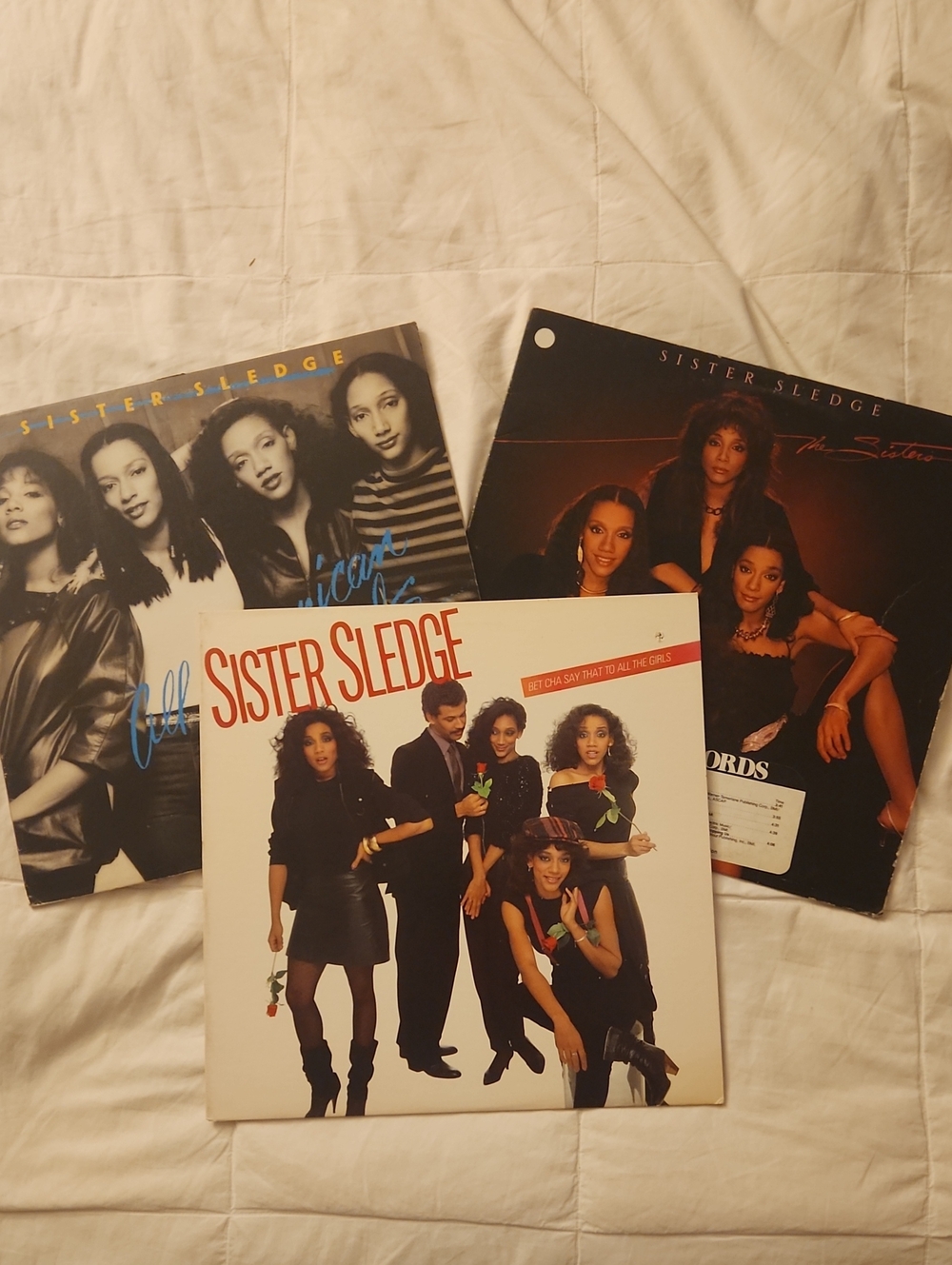 Sister Sledge 3 Vintage Vinyl Record Set -- Great Condition! Hidden Stash!